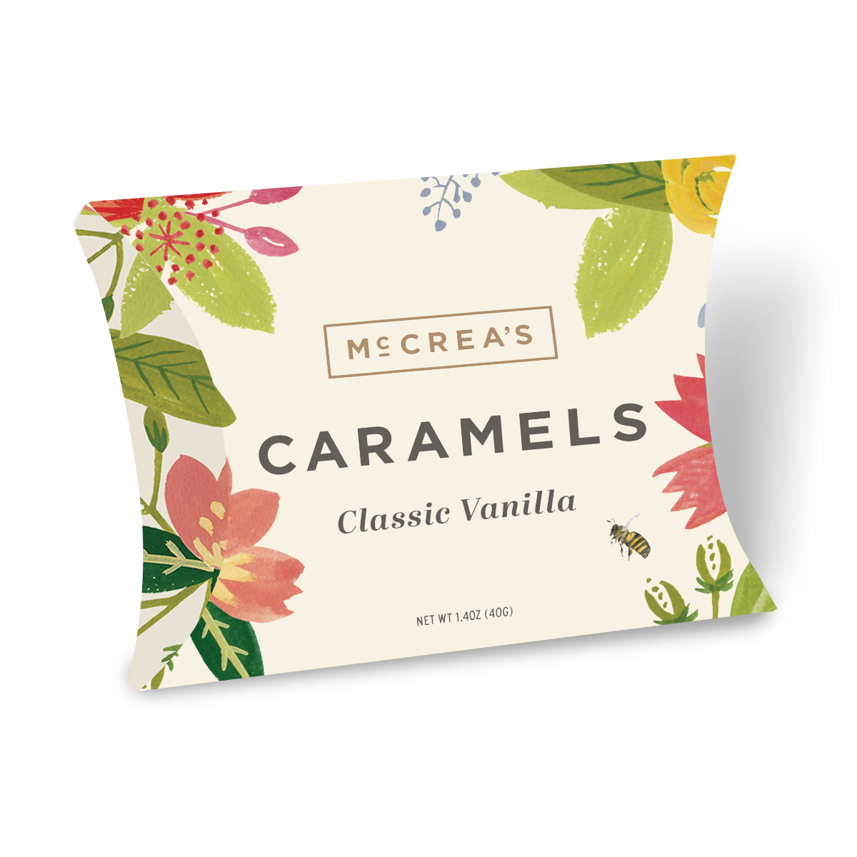 Caramels Spring Pillow Box - Classic Vanilla