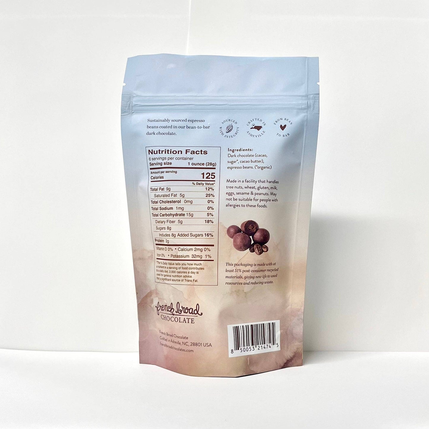 Dark Chocolate-Covered Espresso Beans - 6oz