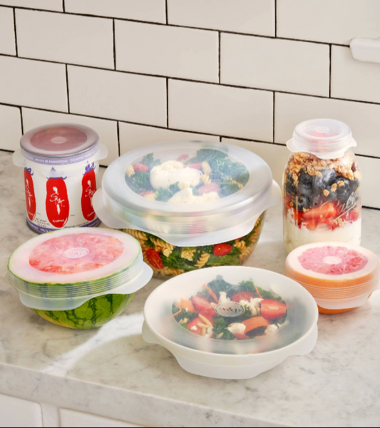 Reusable  Silicone Stretch Lids - Set of 6