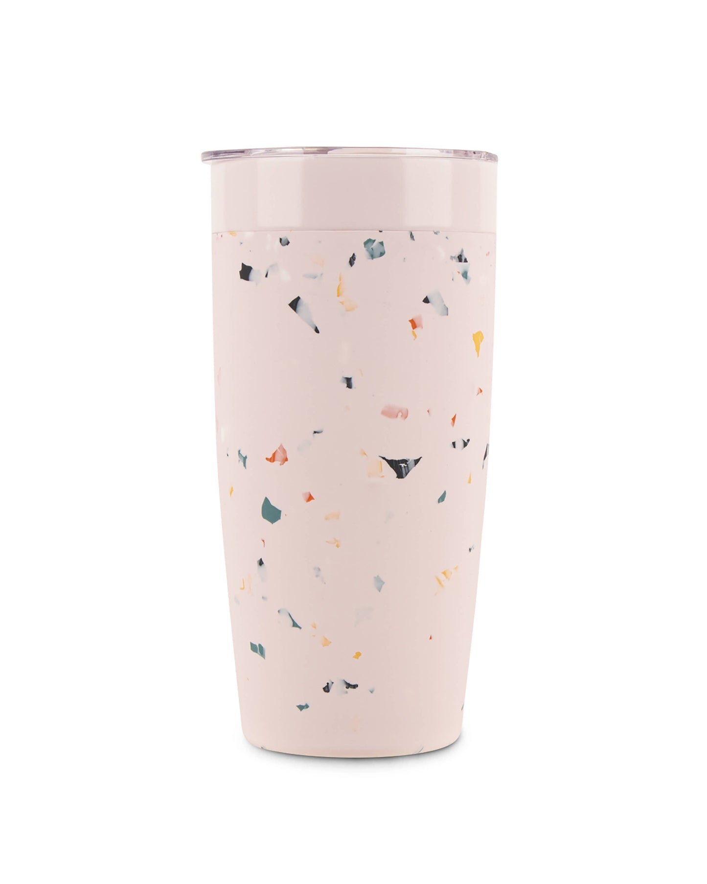 Insulated Ceramic Stainless Steel Coffee & Drink Tumbler: Terrazzo Cream