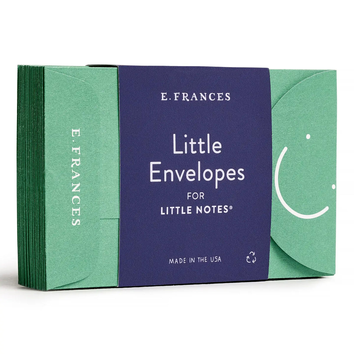 Spruce Stripe Little Note Envelopes - Set of 20