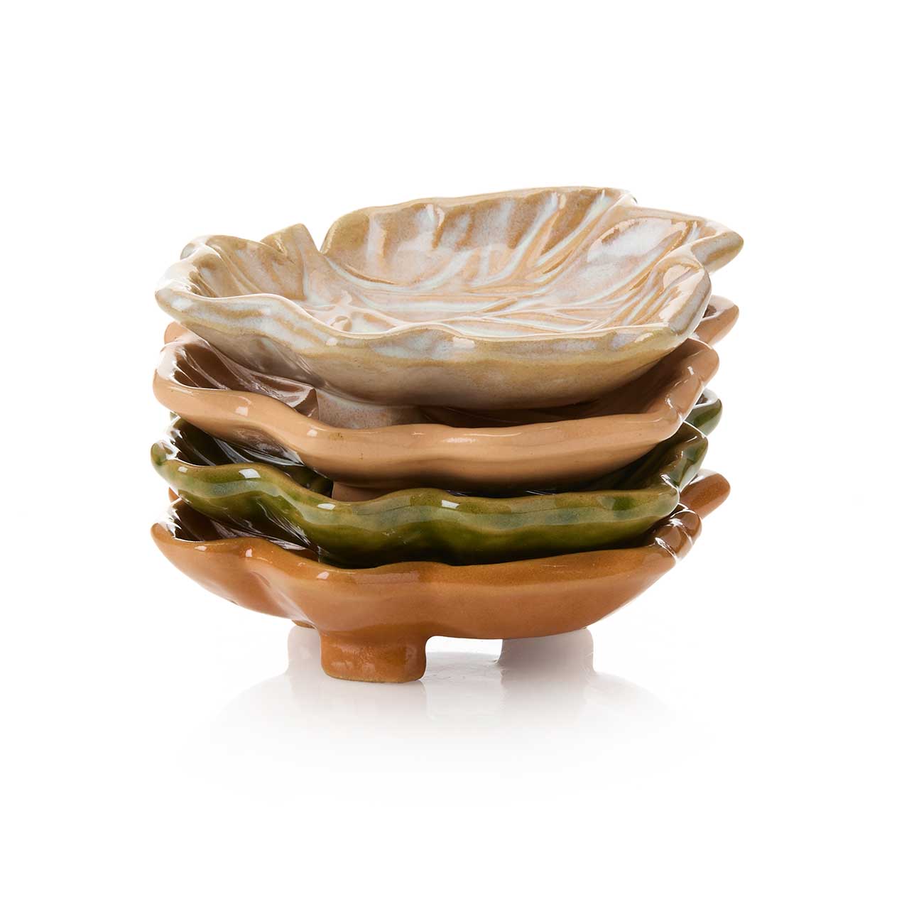 Maple Leaf Dipping Bowls - Set of 4
