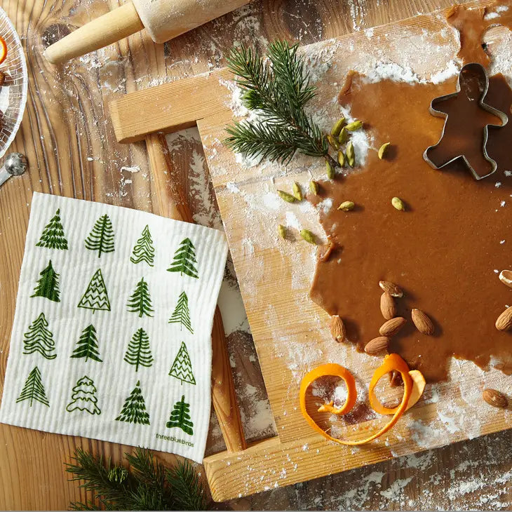 Three Bluebirds Swedish Dishcloths