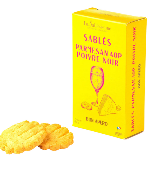 Parmesan and Black Pepper Shortbread Crisps