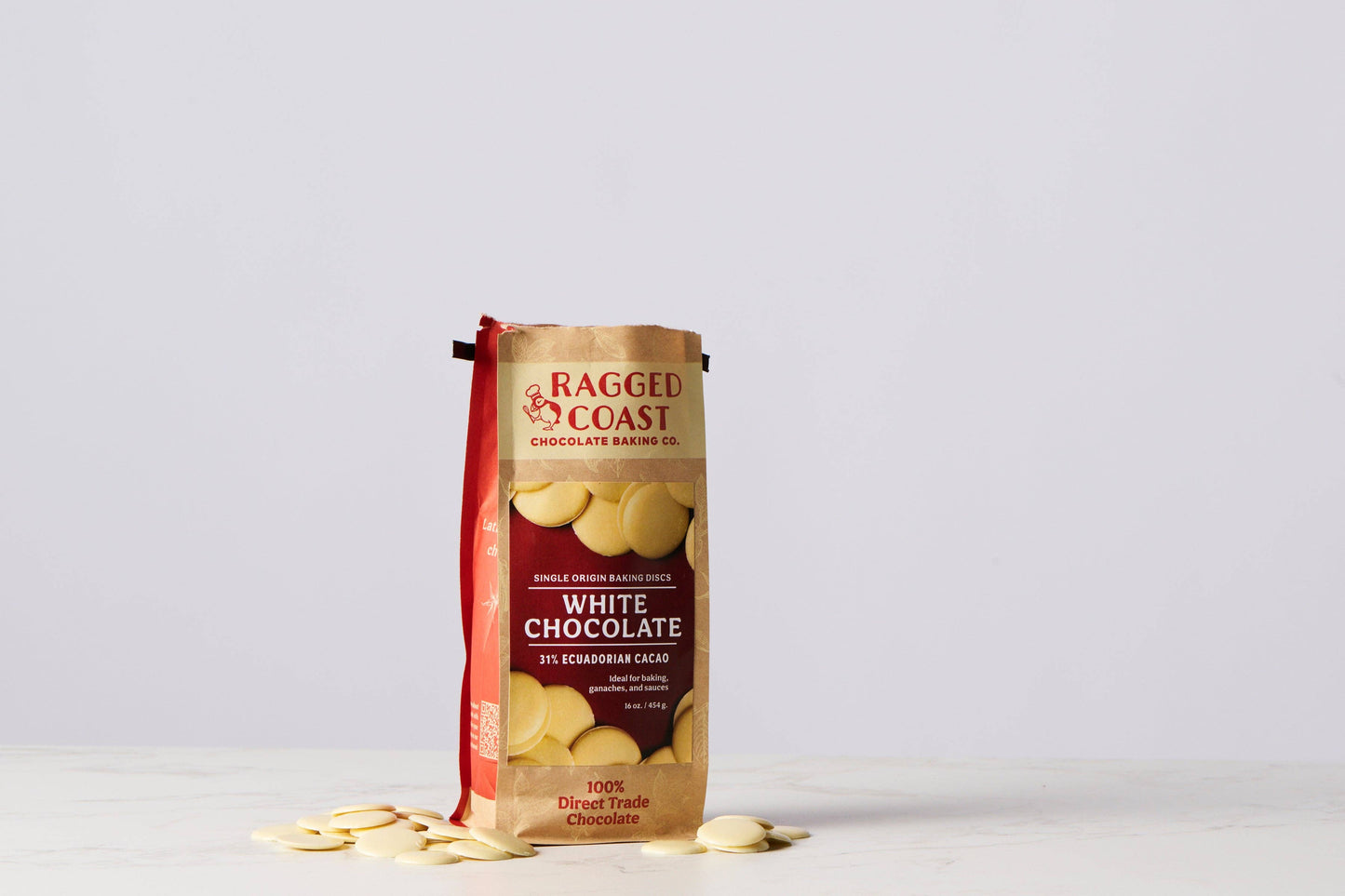 Direct Trade Ecuadorian 31% White Chocolate - 16 ounces