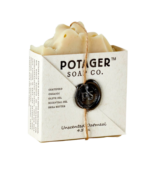 Natural Soap Unscented Oatmeal - Handmade Organic Ingredients
