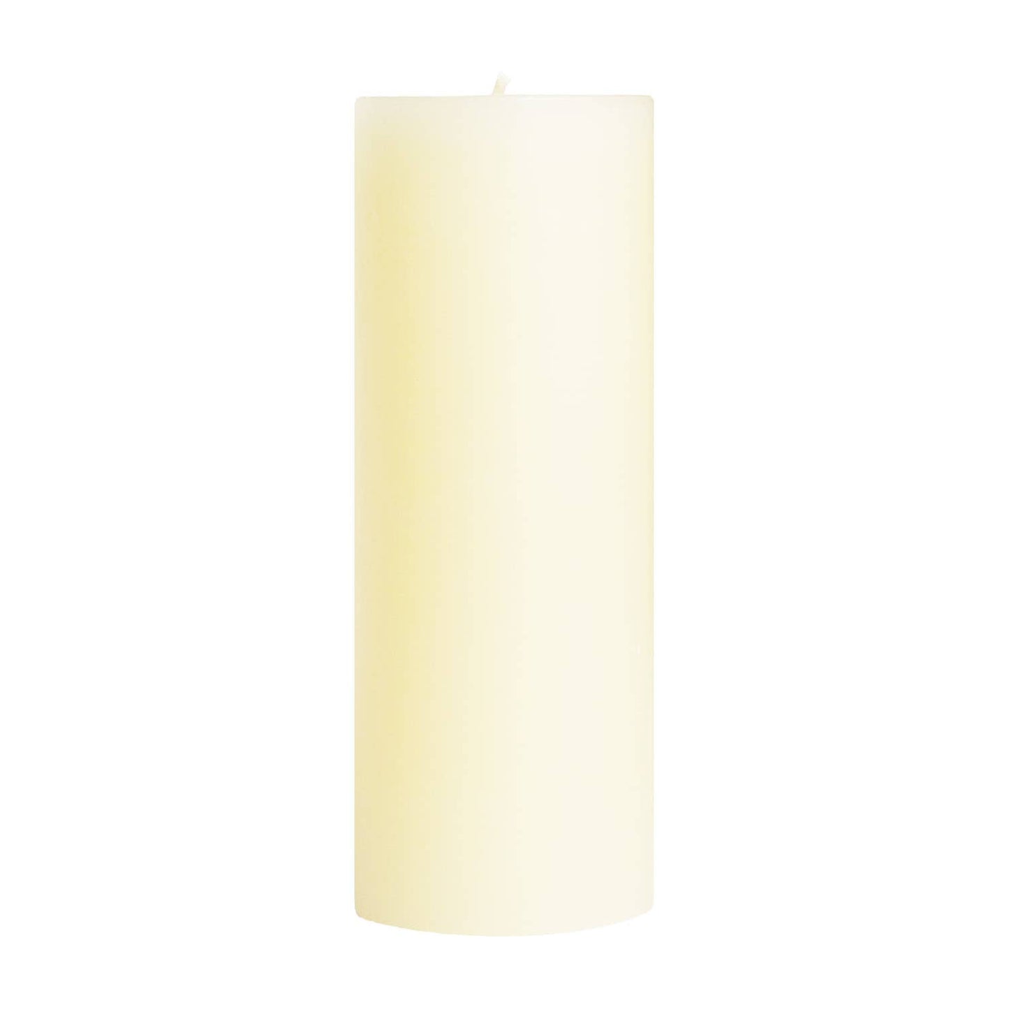 Shell White Unscented Pillar Candles - 3x3"