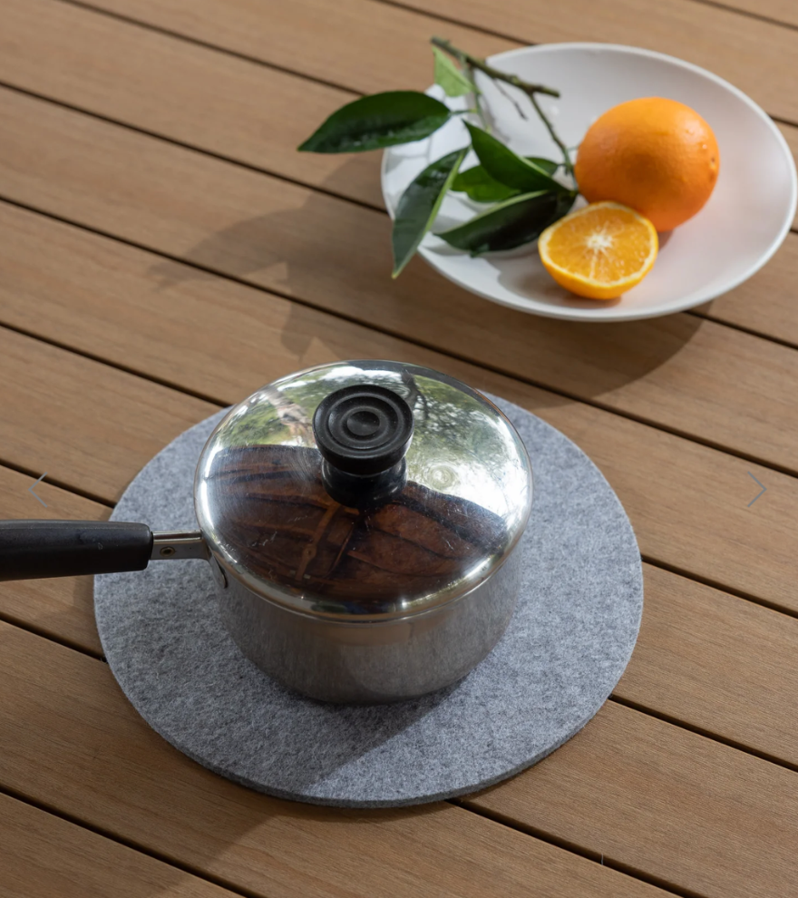 Medium Round Wool Felt Trivets