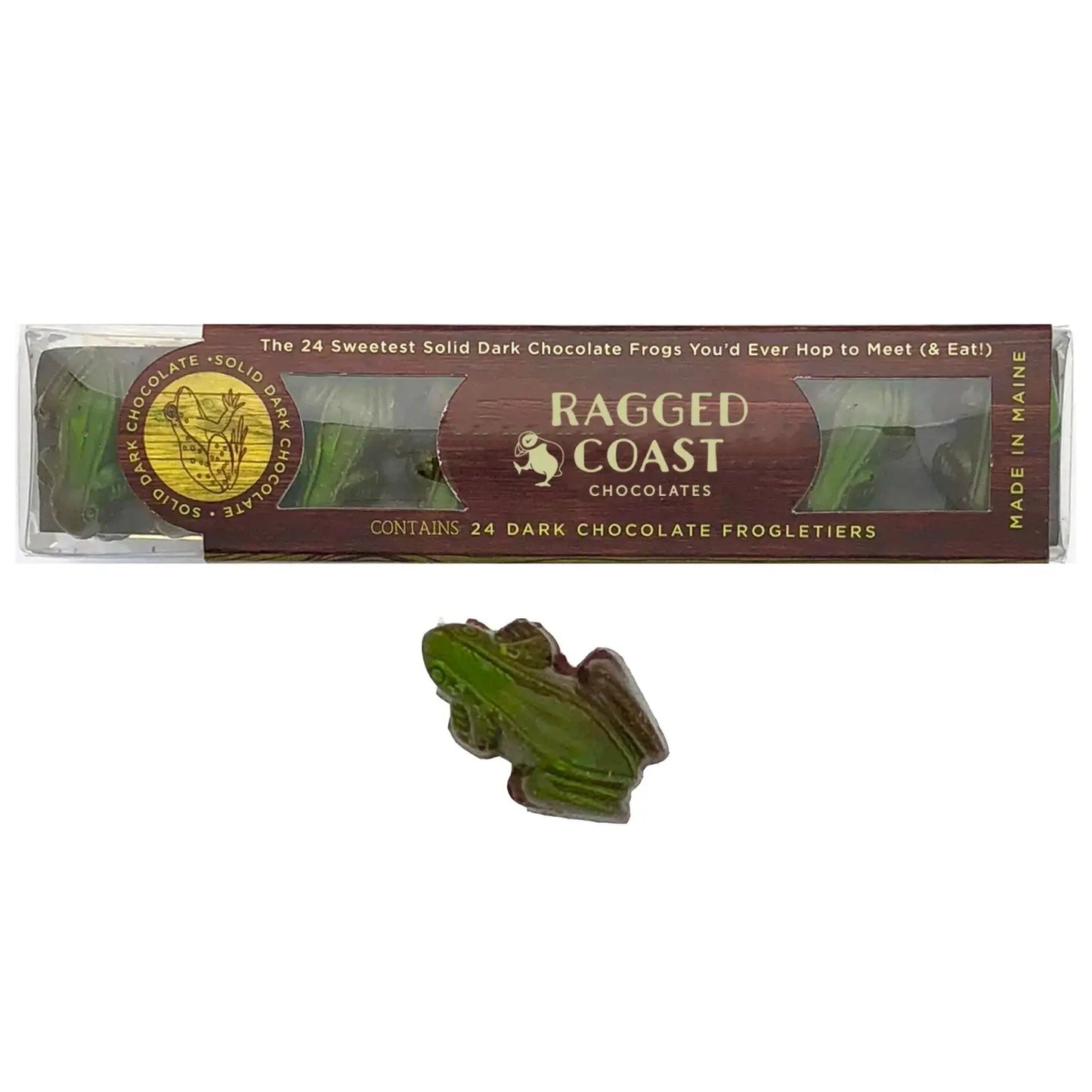 Ragged Coast Dark Chocolate Frogs: Green