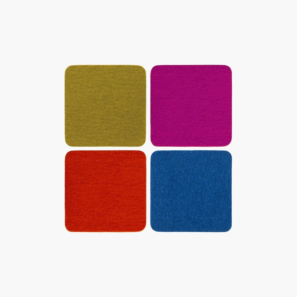 Square Felt Coasters - Sets of 4