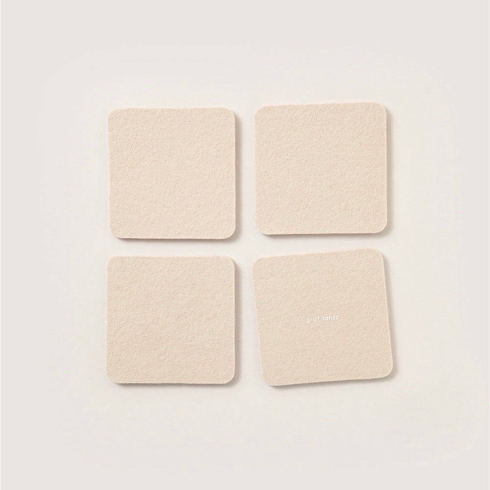 Square Felt Coasters - Sets of 4