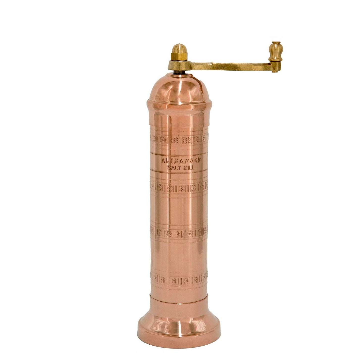 Greek Brass Salt Mill - 8"