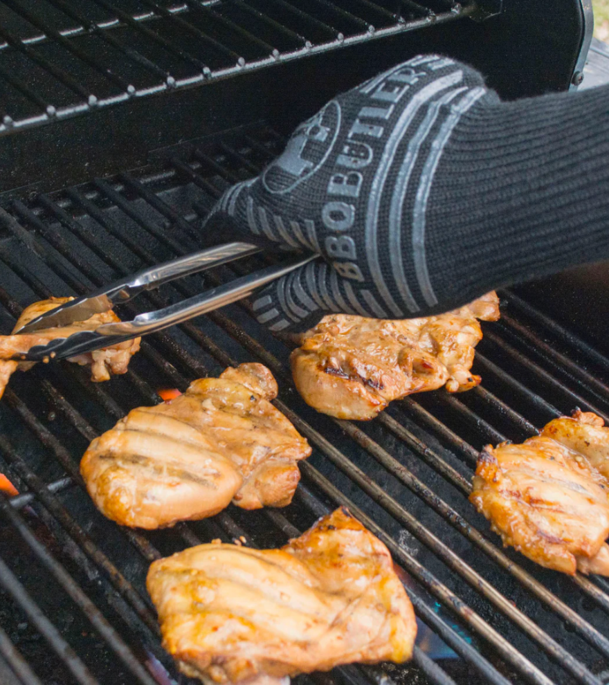 Heat Resistant Black Fabric Gloves - Single