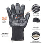 Heat Resistant Black Fabric Gloves - Single