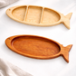 Fish Catch-all Tray: One compartment / Cherry wood