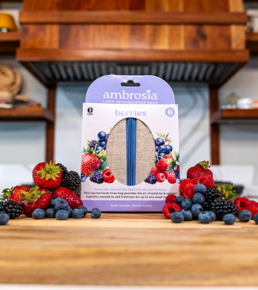 Reusable Linen Produce Bag for Berries