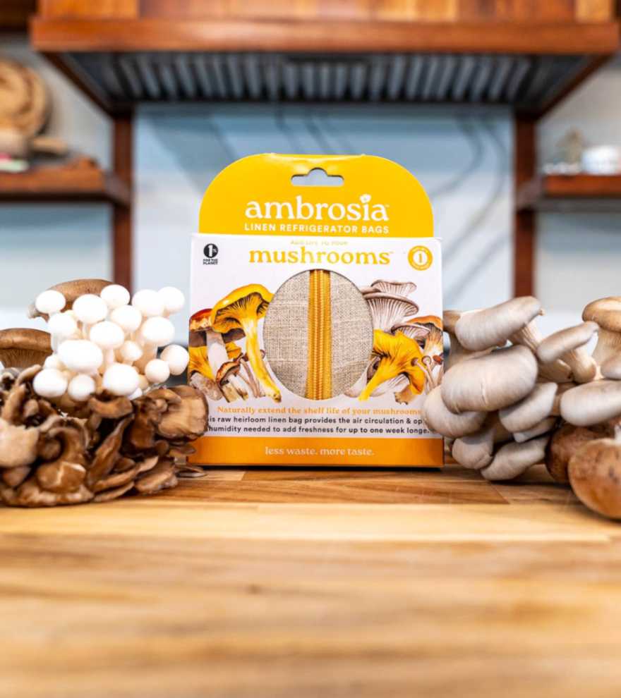 Reusable Linen Bag for Mushrooms