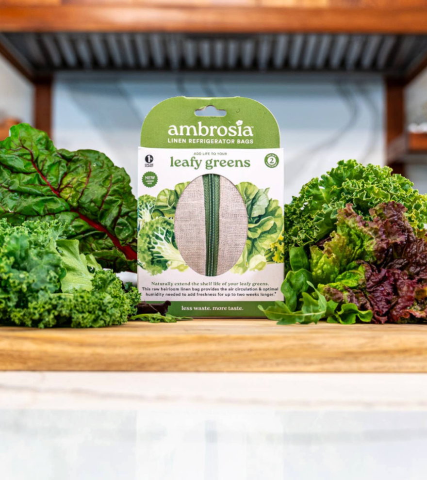 Reusable Linen Bag for Leafy Greens