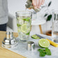 7-Cocktail Recipe Stainless Steel & Glass Shaker