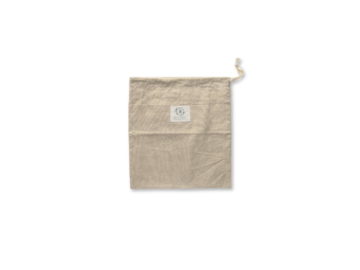 Bees Wrap Reusable Beeswax Lined Artisan Bread Bag - Natural