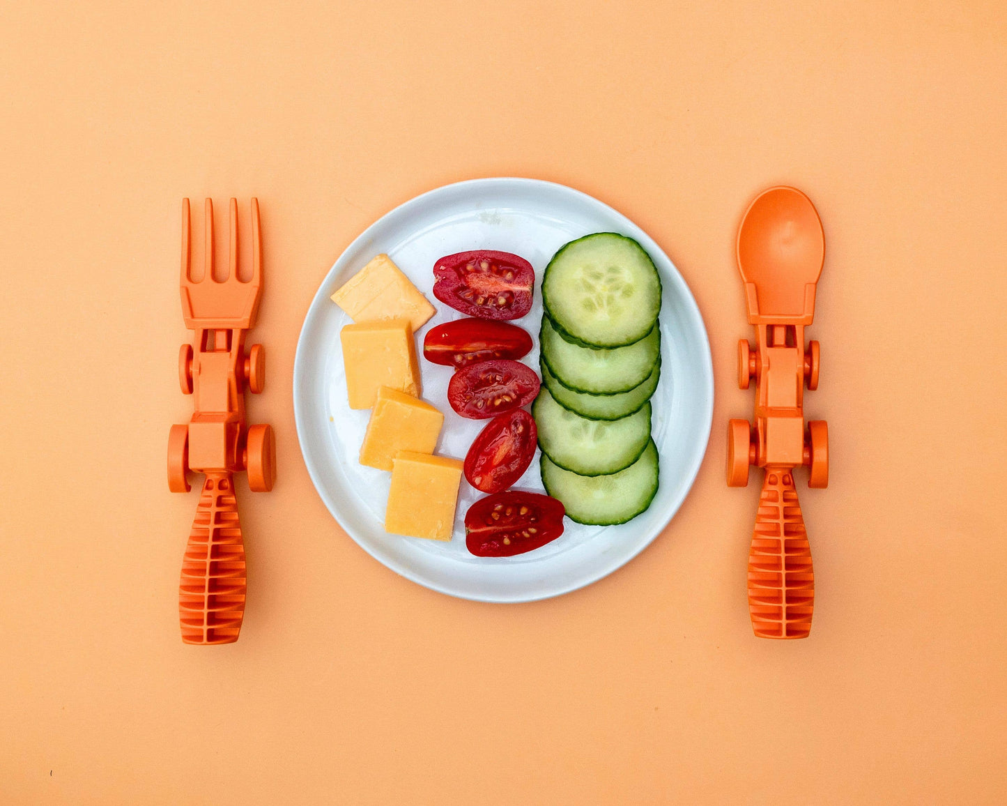 Set of 2 Tractor Utensils - Green