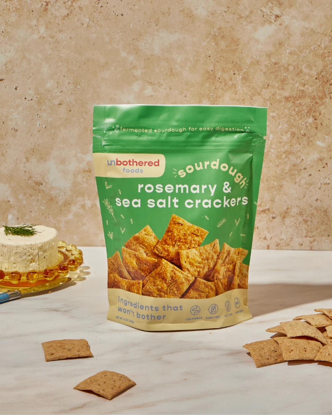 Unbothered Sourdough Crackers