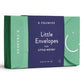 Spruce Stripe Little Note Envelopes - Set of 20