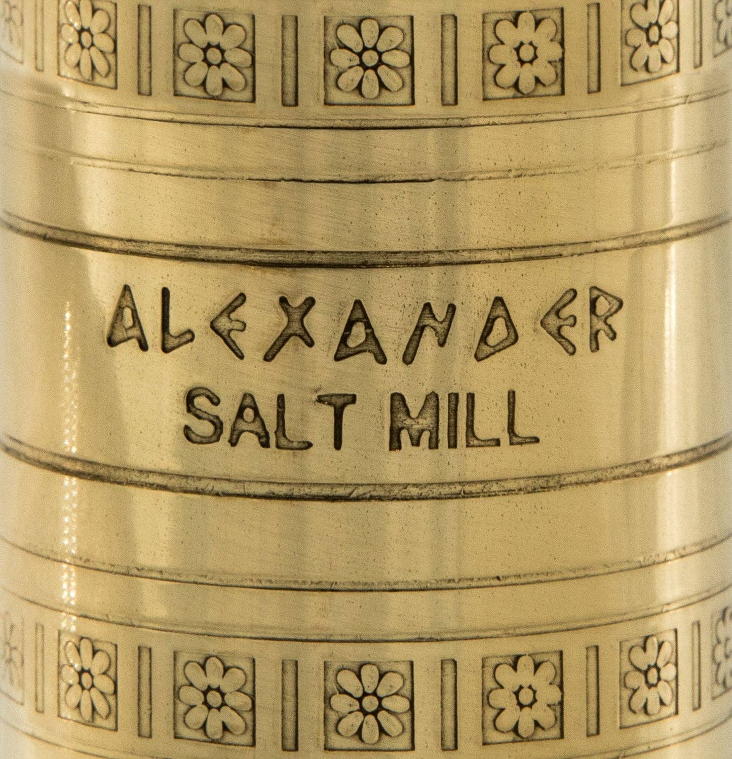 Greek Brass Salt Mill - 8"