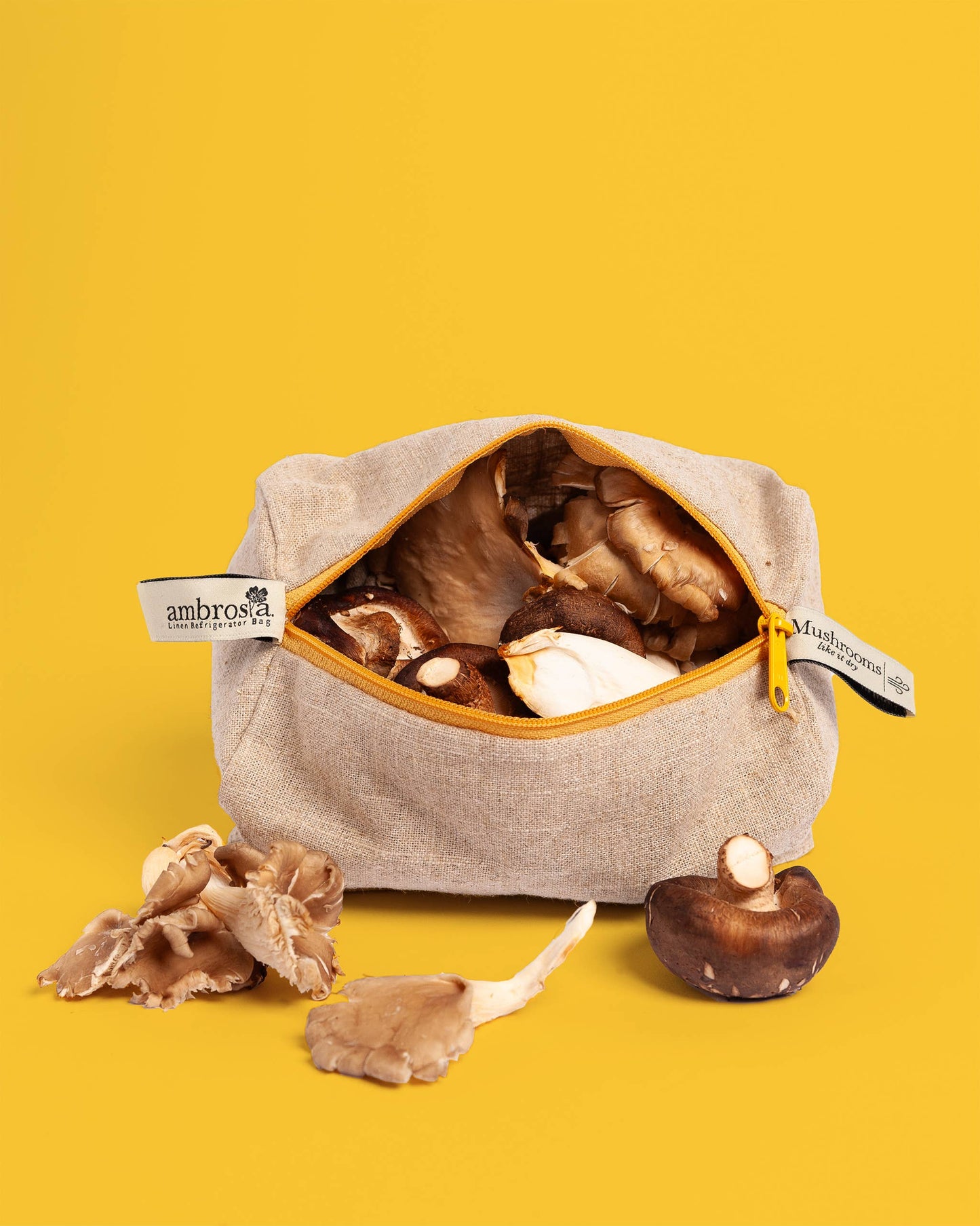 Reusable Linen Bag for Mushrooms