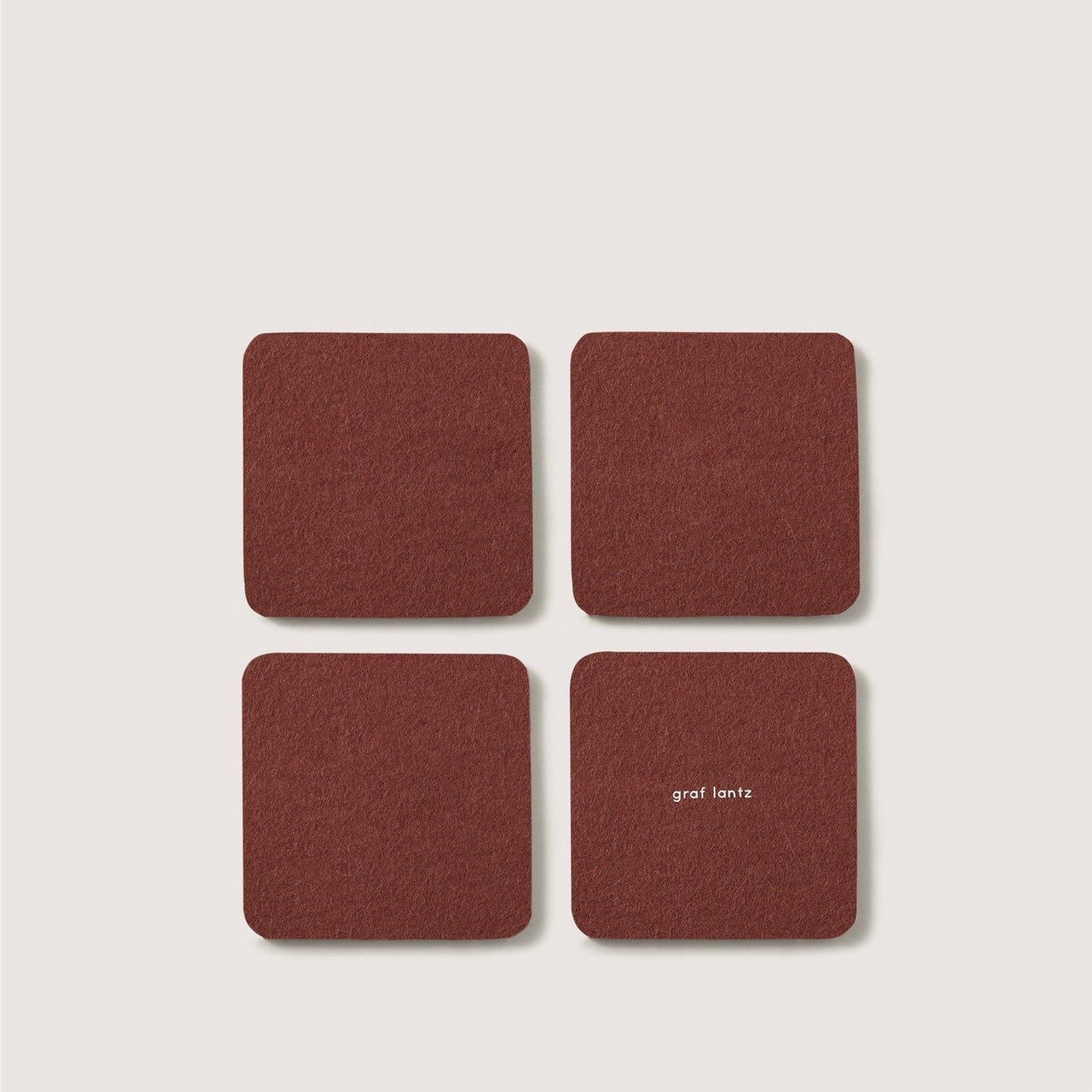 Square Felt Coasters - Sets of 4