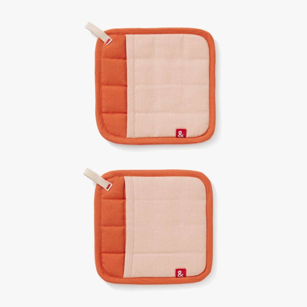 Potholders - Paprika Red