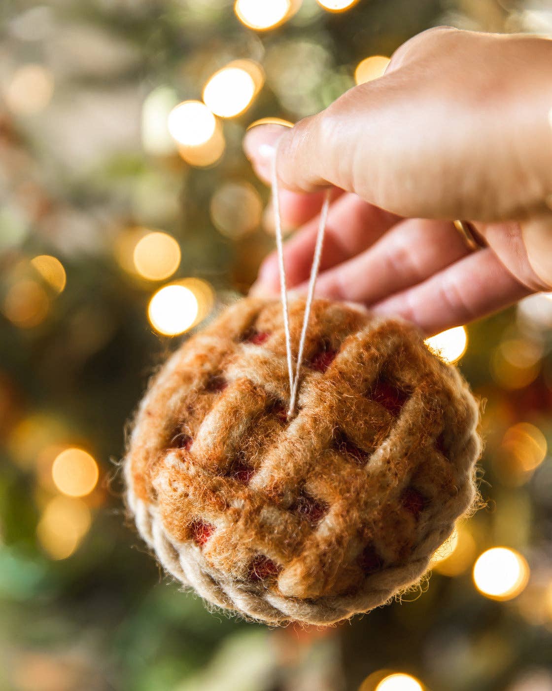 Granny's Apple Pie Felt Ornament