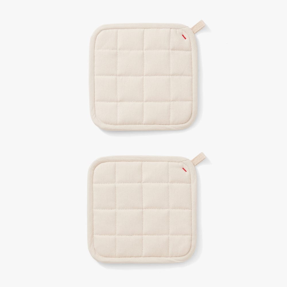 Potholders - Oat White