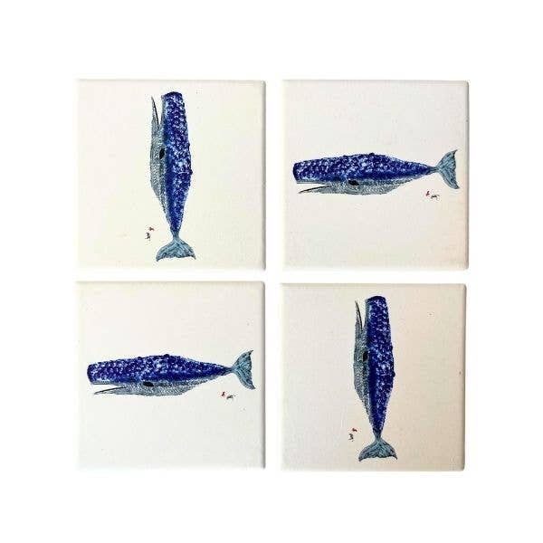 Whale Coaster Set