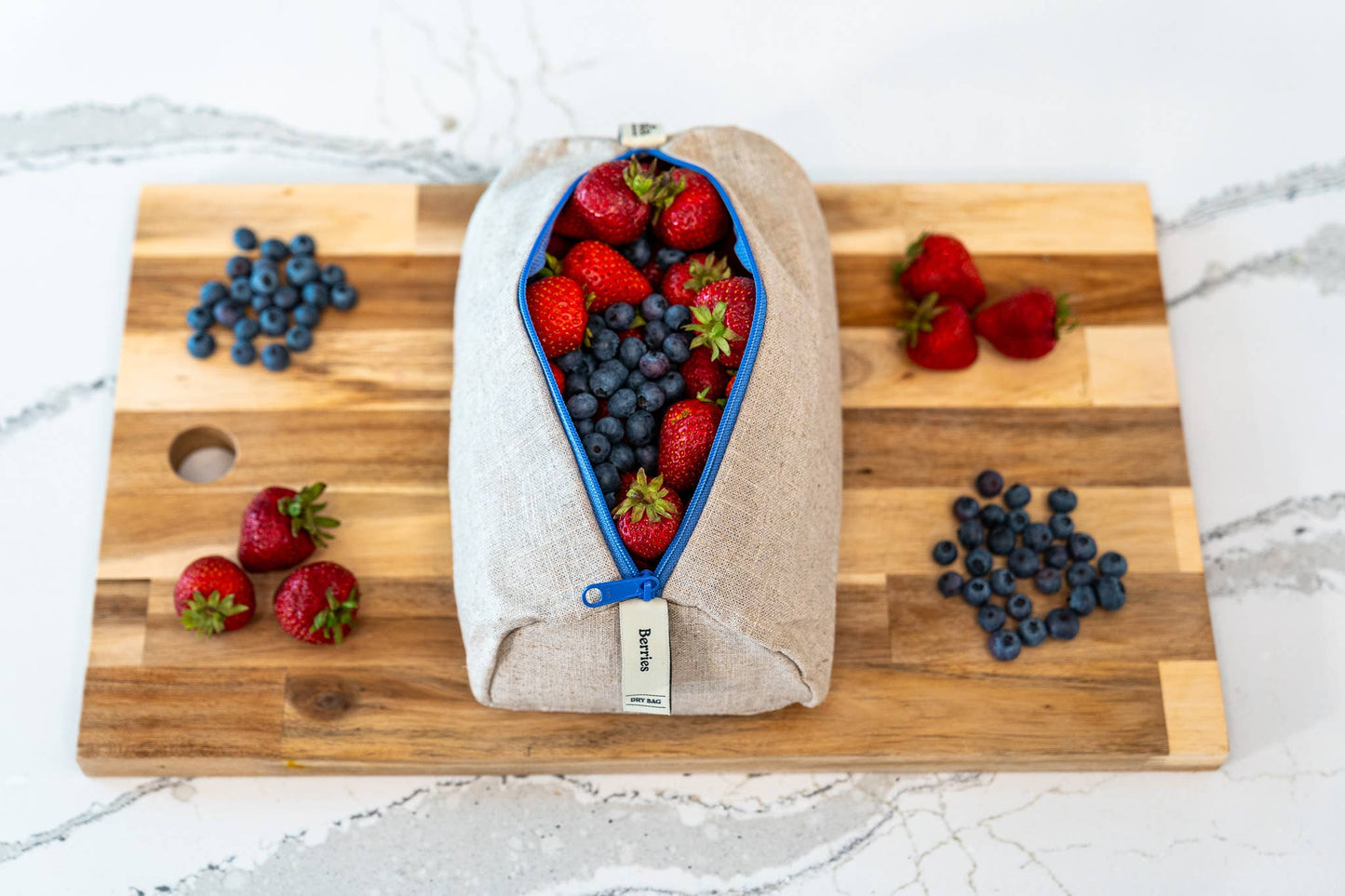 Reusable Linen Produce Bag for Berries