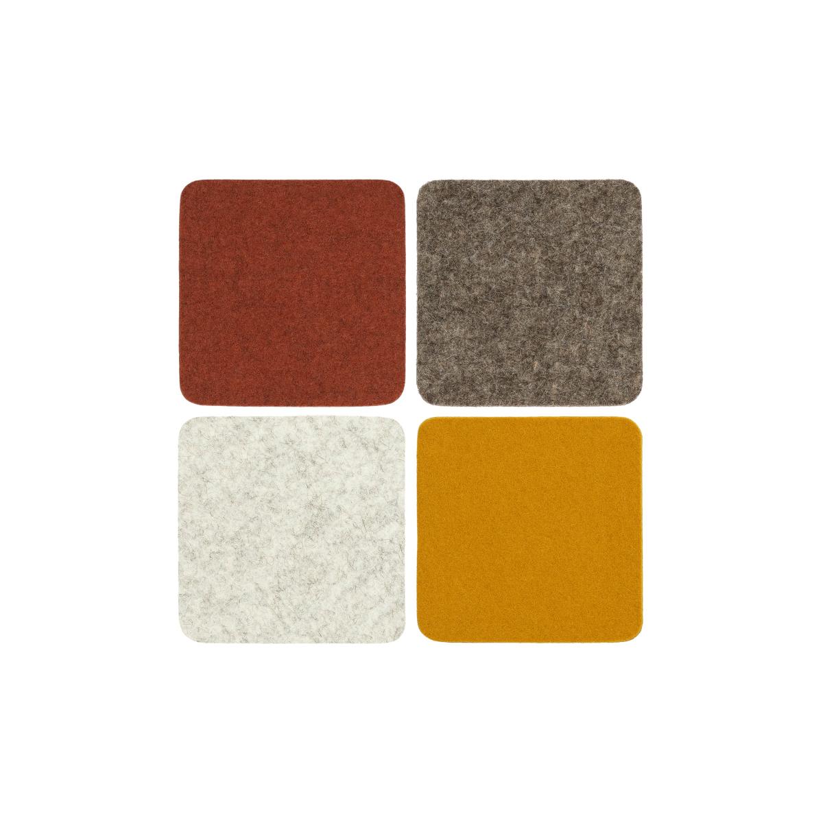 Square Felt Coasters - Sets of 4