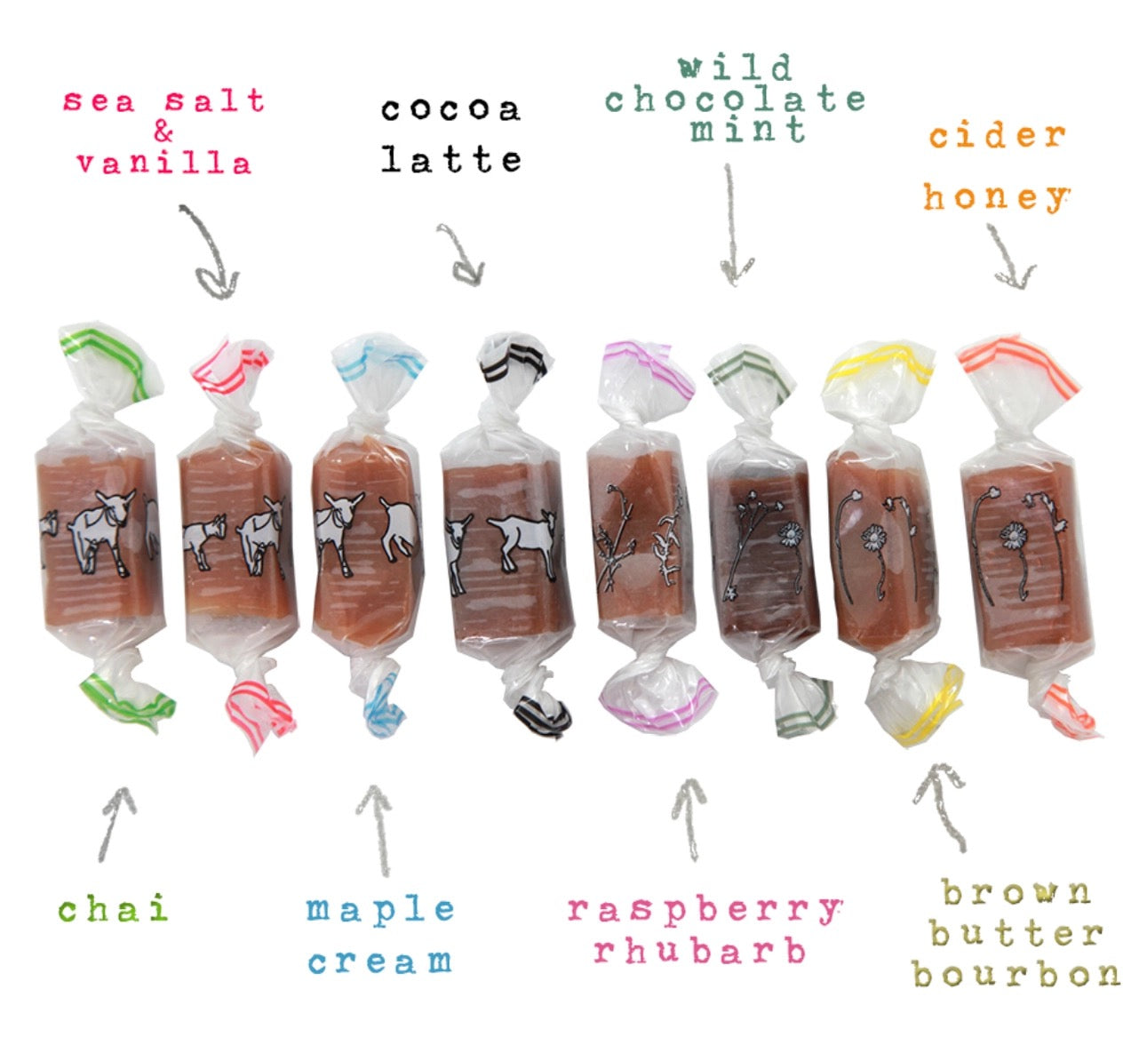 Santa Goat Milk Caramel Box: All 8 Flavors