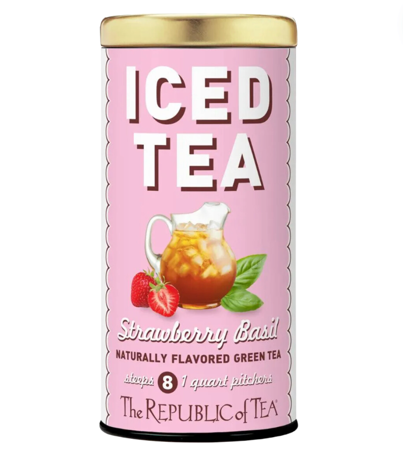 Strawberry Basil Green Iced Tea