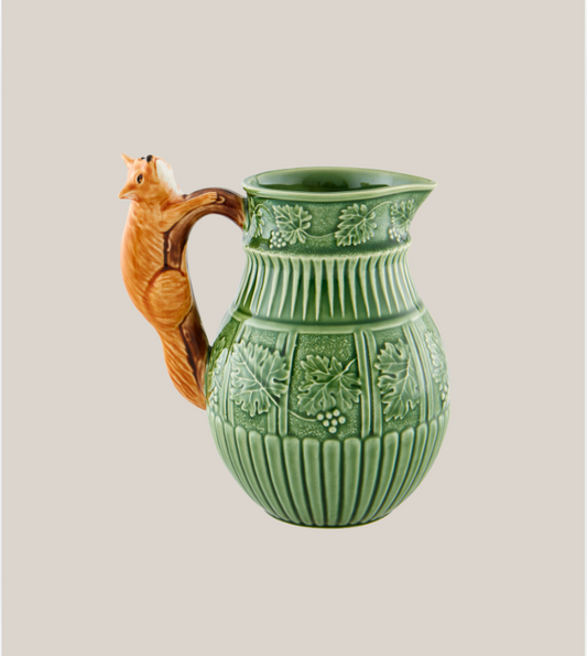 Fox Pitcher Portuguese Pottery