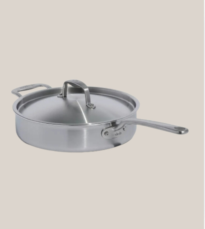 Stainless Clad Saute Pan 3.5 QT With Lid