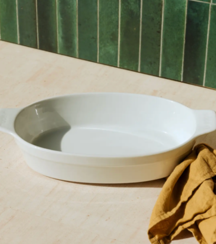 Oval Baking Dish White