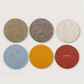 Small Round Wool Felt Trivets