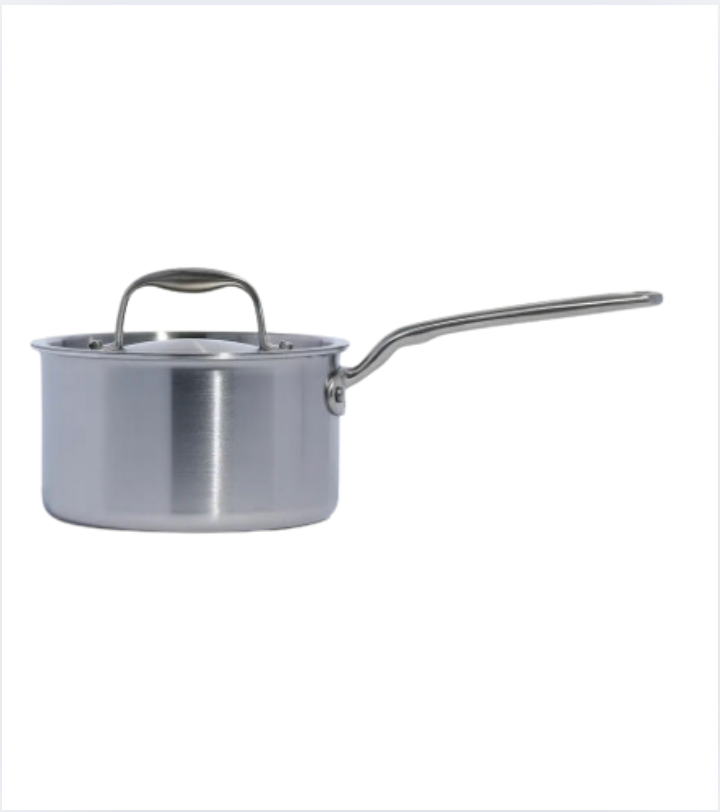 Stainless Clad Saucepan 2QT and 4QT | Made In