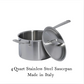 Stainless Clad Saucepan 2QT and 4QT | Made In