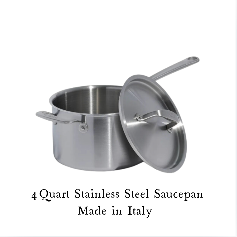 Stainless Clad Saucepan 2QT and 4QT | Made In