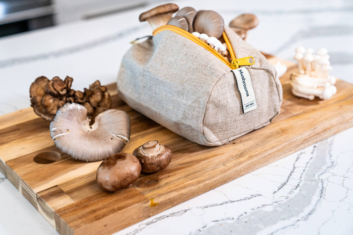 Reusable Linen Bag for Mushrooms