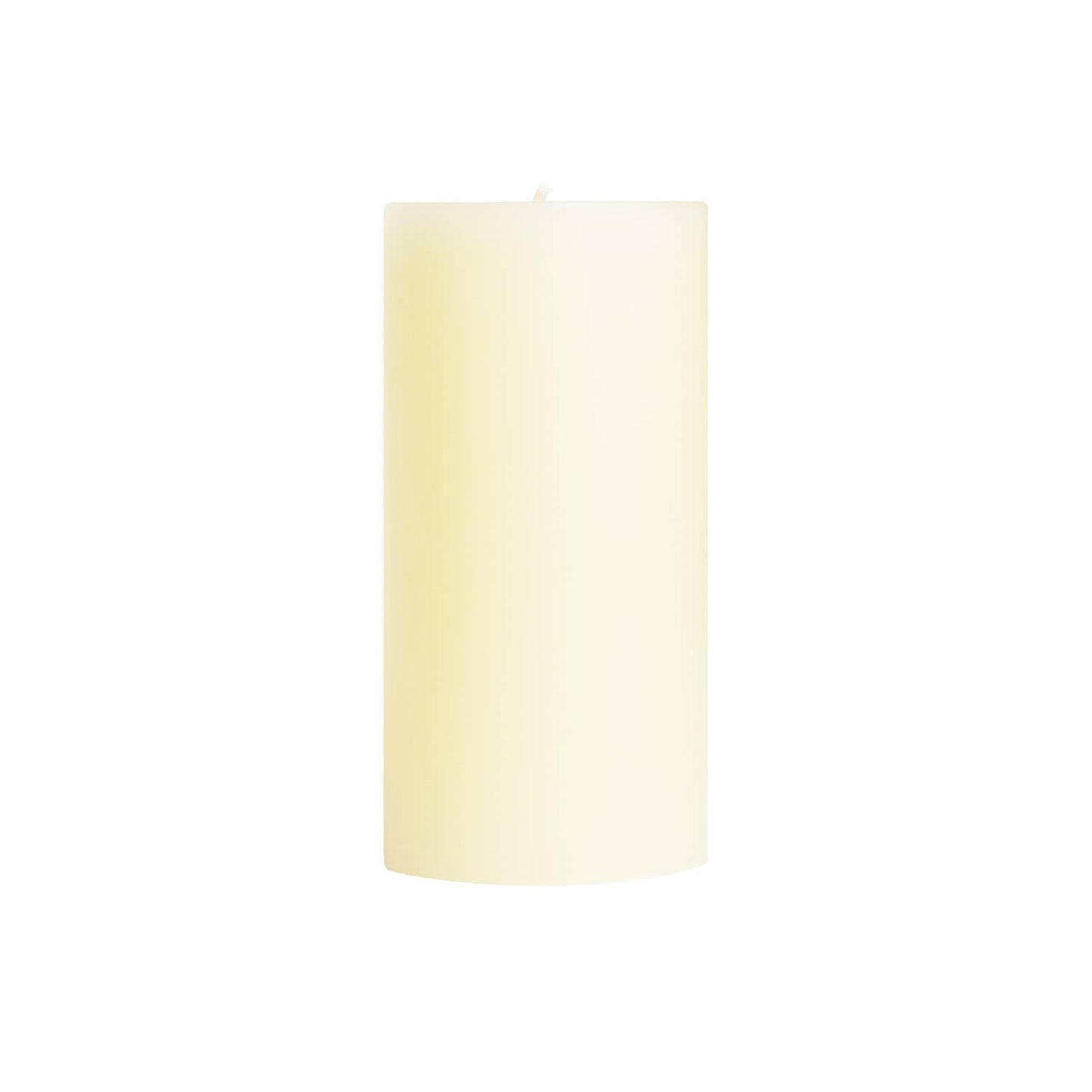 Shell White Unscented Pillar Candles - 3x3"