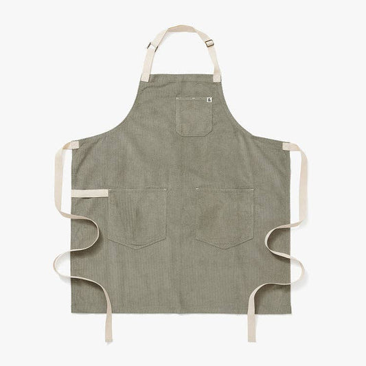 Corduroy Essential Apron - Agave Green