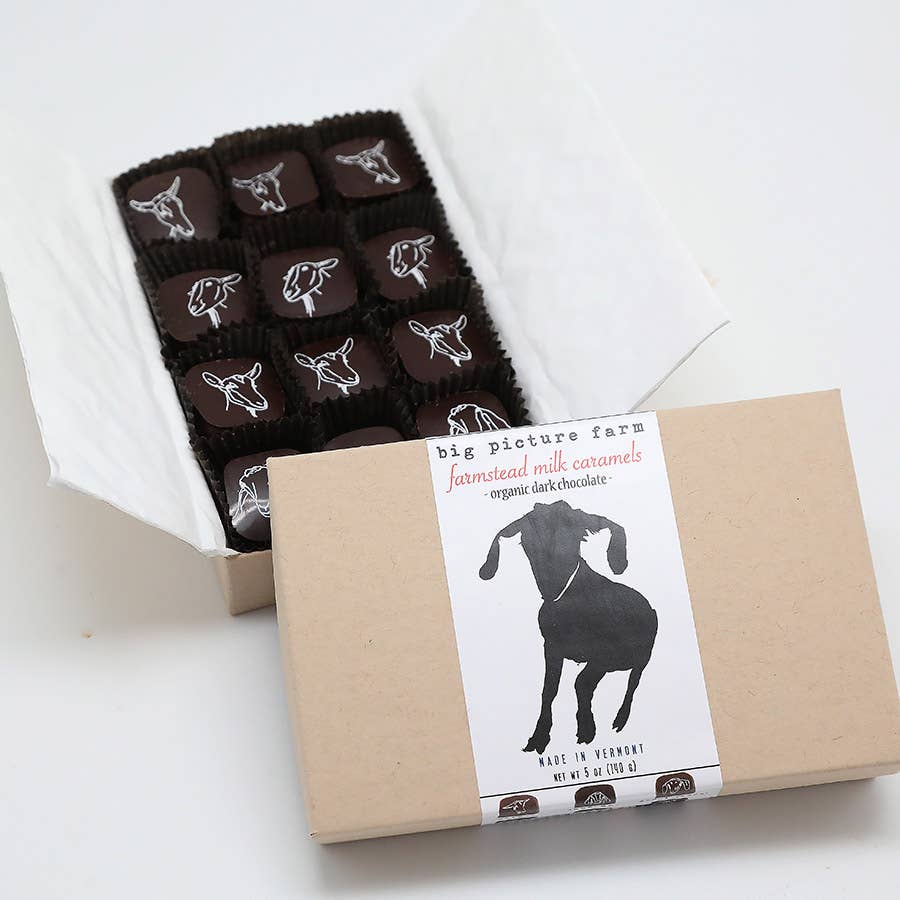 Chocolate Covered Goat Milk Caramel: 6 piece