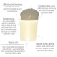 Ivory Beeswax Votive Candles